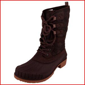 Waterproof Winter Boots with Thermal Insulation, Calf High Snow Boots
